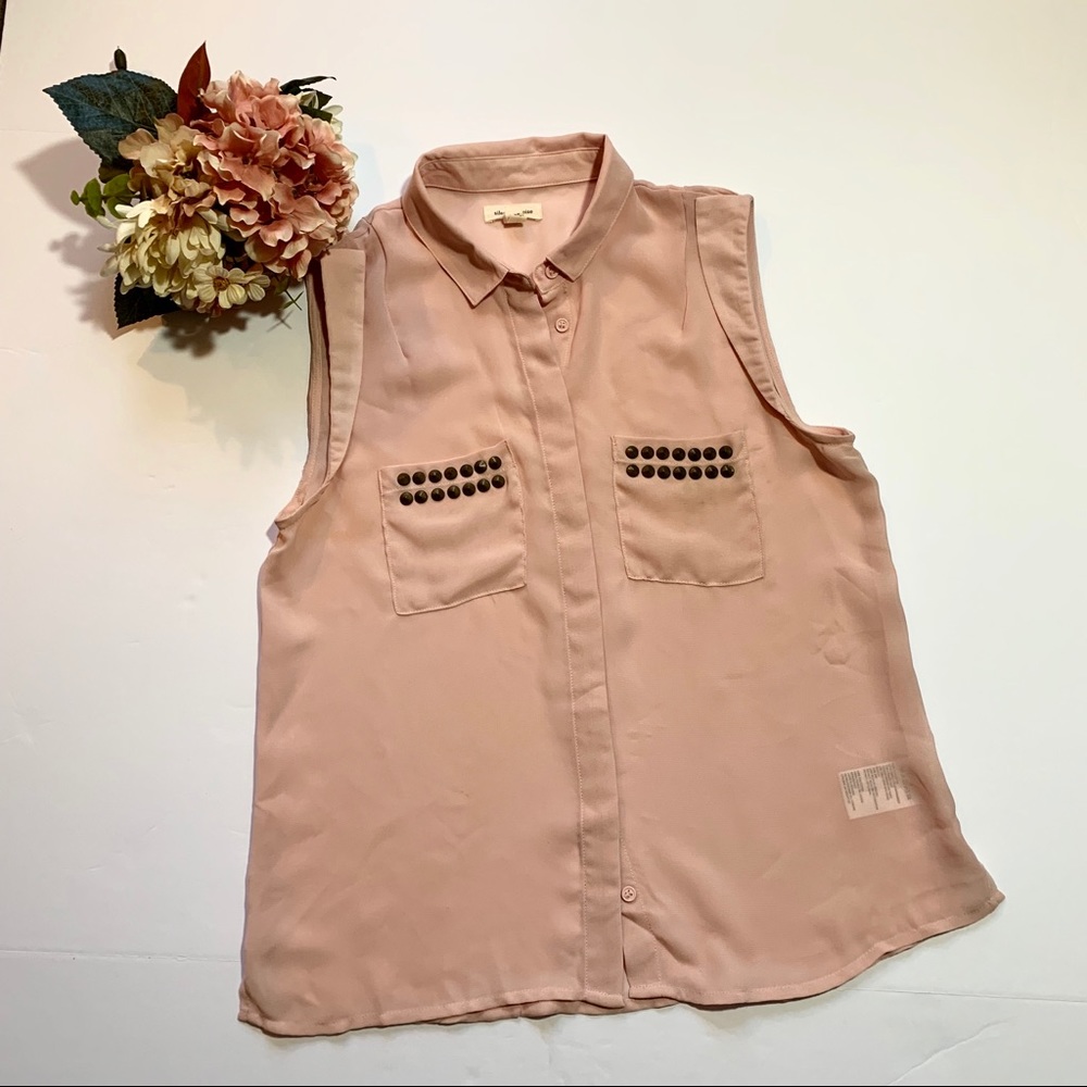 Silence + Noise Blush Top